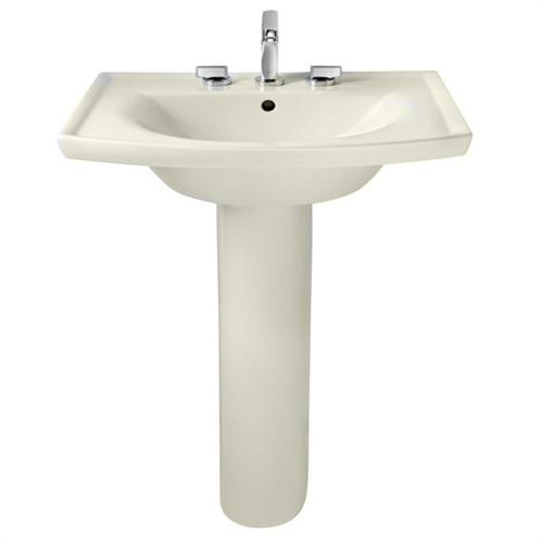 American Standard 0404.800.222 Tropic Grande Pedestal Sink with 8